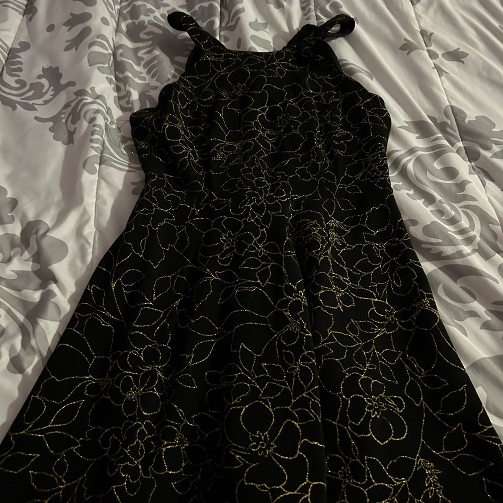 Gold metallic dress